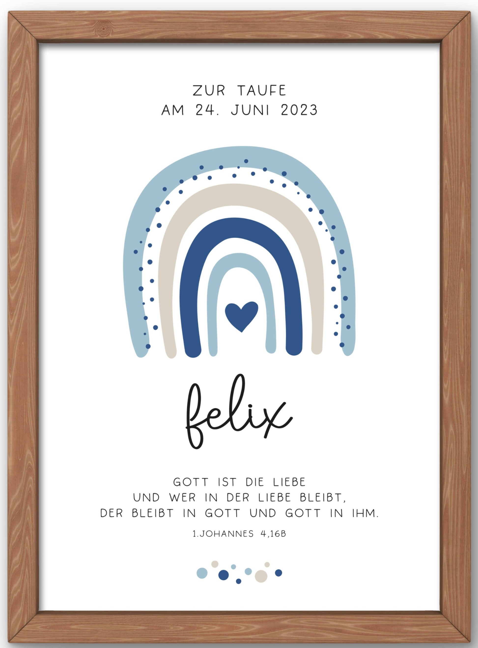 Taufgeschenk Taufe Poster personalisiert Patenkind Regenbogen Junge mit Namen- Geschenke Taufpate Patengeschenk Patenonkel Patentante Spruch  kleinebuchstaben Digitaler Download