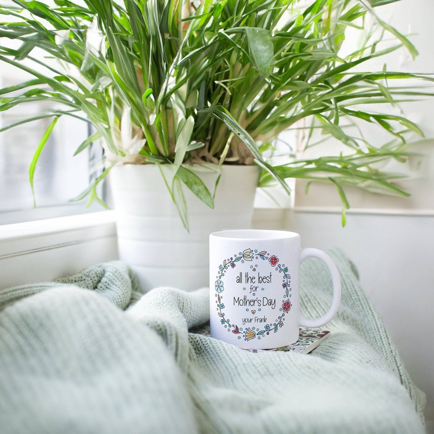 Personalized mug for Mother's Day with your own name - motif: Happy Mother's Day - coffee mug - tea mug - gift for mom kleinebuchstaben