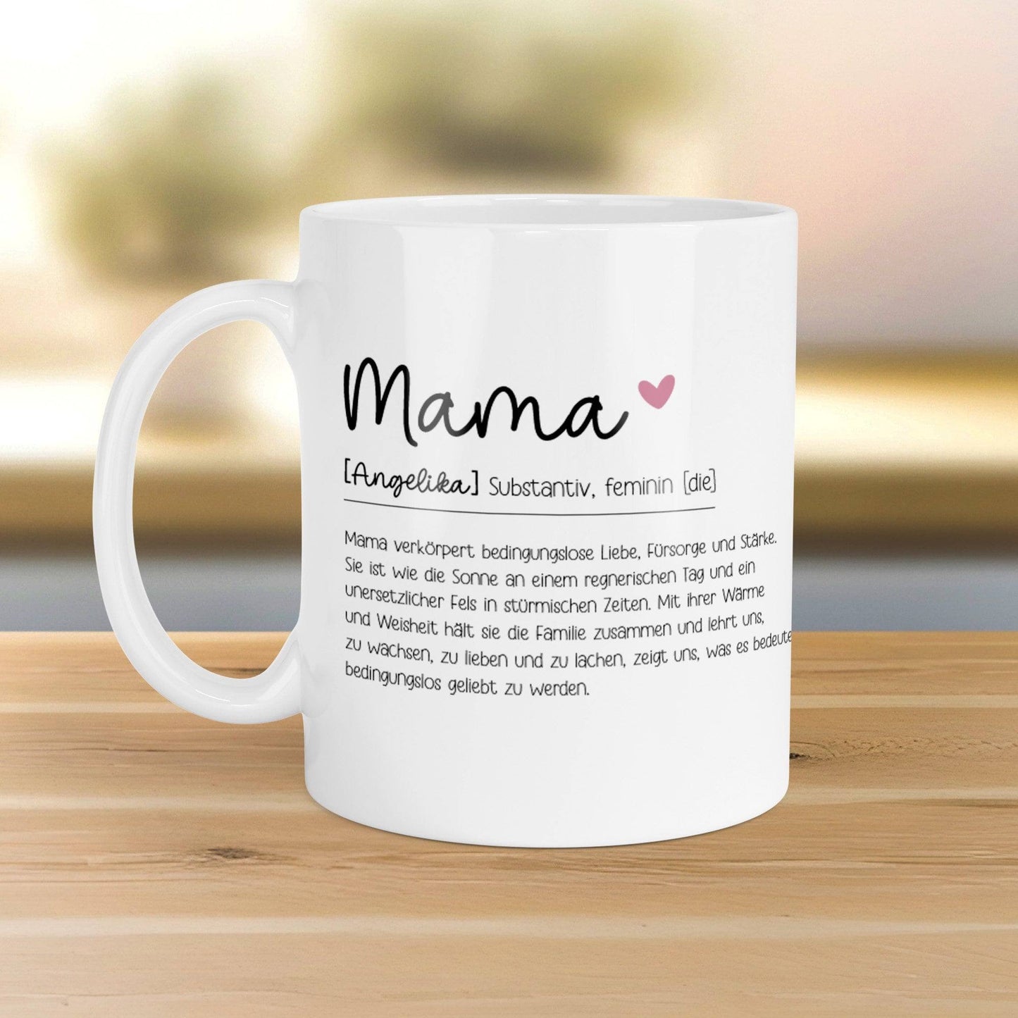 Tasse MAMA | Mutter | Definition | Muttertag | Geschenk | Spruch | Kaffeetasse | Geburtstag | Dankeschön | Duden | Bedanken | Wörterbuch kleinebuchstaben