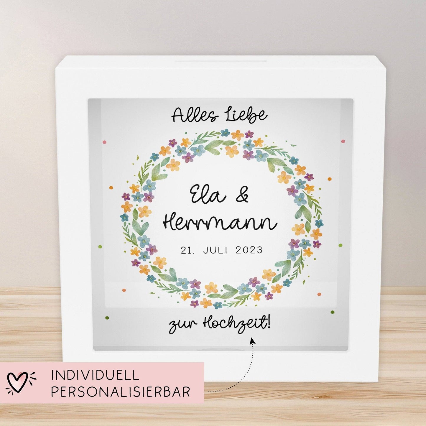 Hochzeit Spardose - Spardose Hochzeit - Spardose zur Hochzeit - Spardose für Hochzeit - Sparschwein Hochzeit - Sparschwein zur Hochzeit kleinebuchstaben