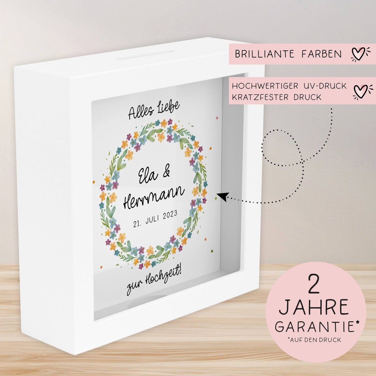 Hochzeit Spardose - Spardose Hochzeit - Spardose zur Hochzeit - Spardose für Hochzeit - Sparschwein Hochzeit - Sparschwein zur Hochzeit kleinebuchstaben
