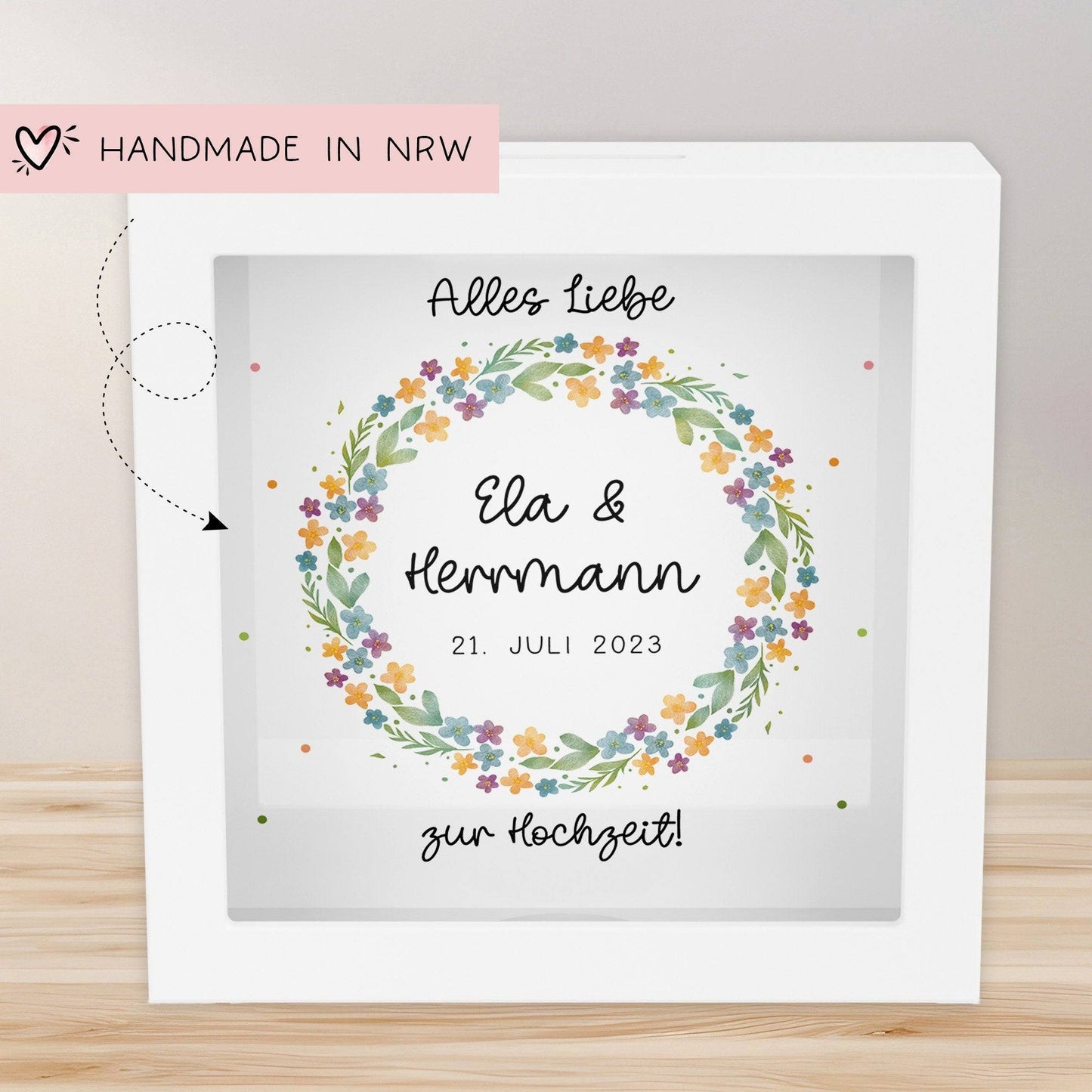 Hochzeit Spardose - Spardose Hochzeit - Spardose zur Hochzeit - Spardose für Hochzeit - Sparschwein Hochzeit - Sparschwein zur Hochzeit kleinebuchstaben