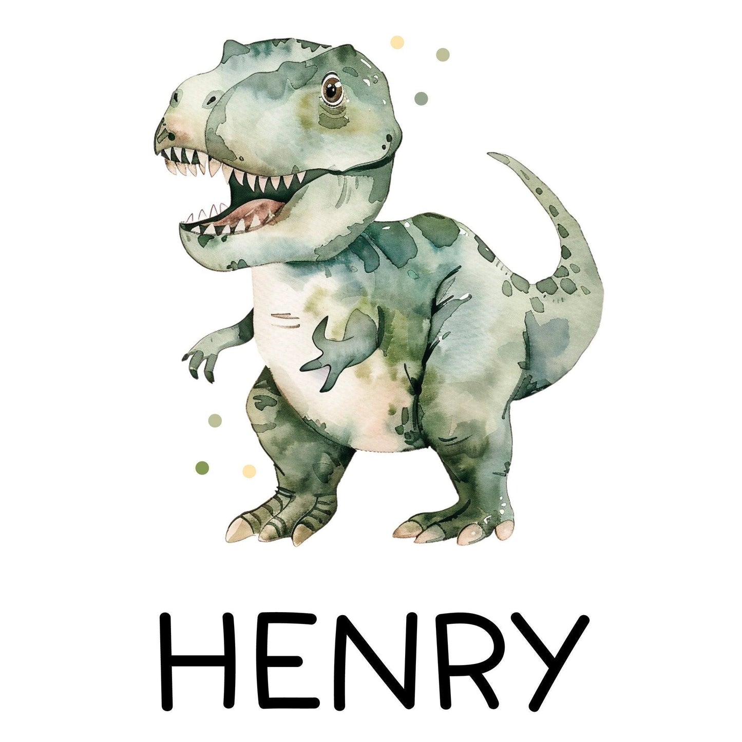 Kinder-Beutel Dinosaurier Dino Stofftasche Tyrannosaurus Rex Tasche personalisiert als Sporttasche, Wechselwäsche, Stoffbeutel Kita & Schule kleinebuchstaben