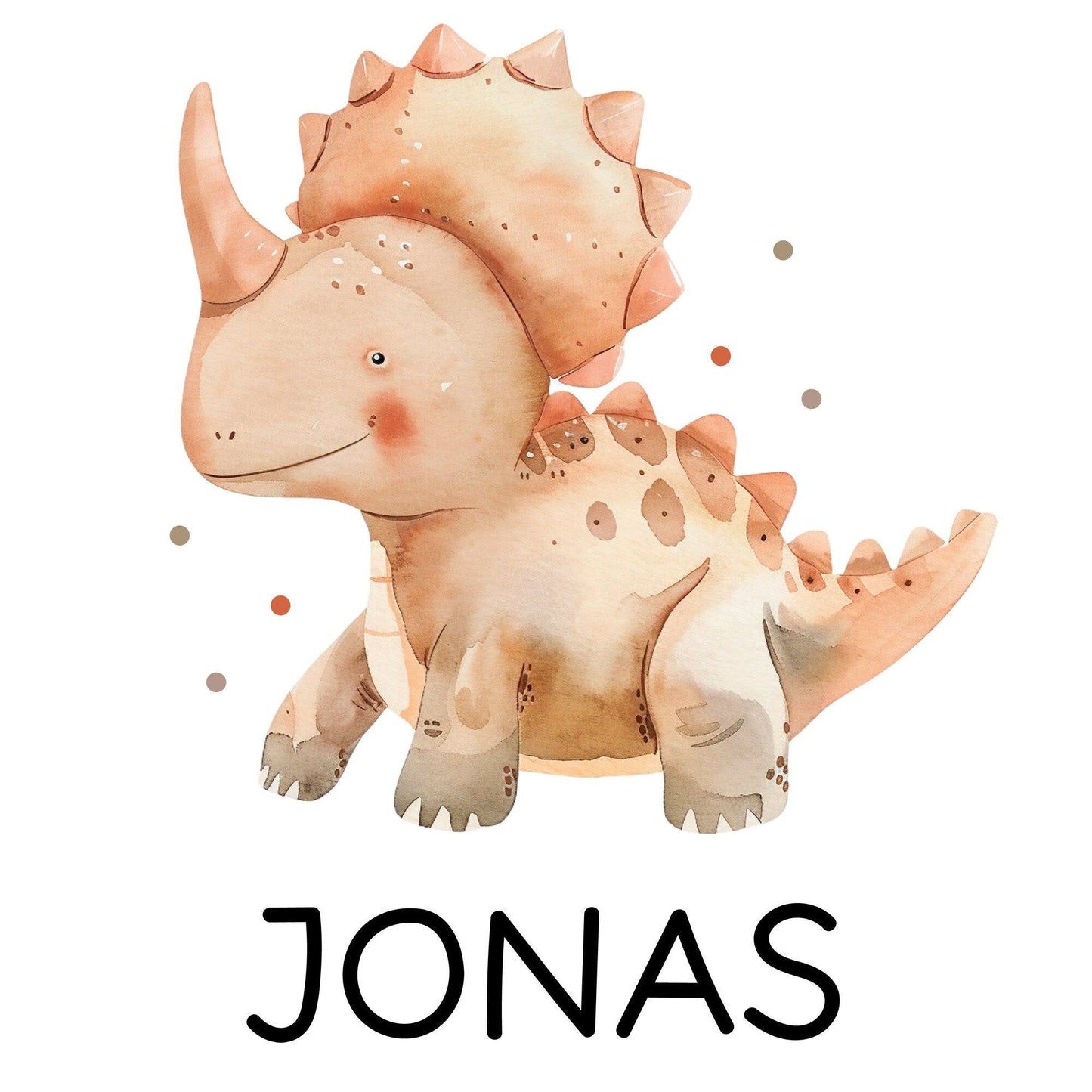 Stofftasche Tasche Dinosaurier Dino Triceratops personalisiert Kinder-Beutel als Sporttasche, Wechselwäsche, Stoffbeutel Kita, Schule kleinebuchstaben