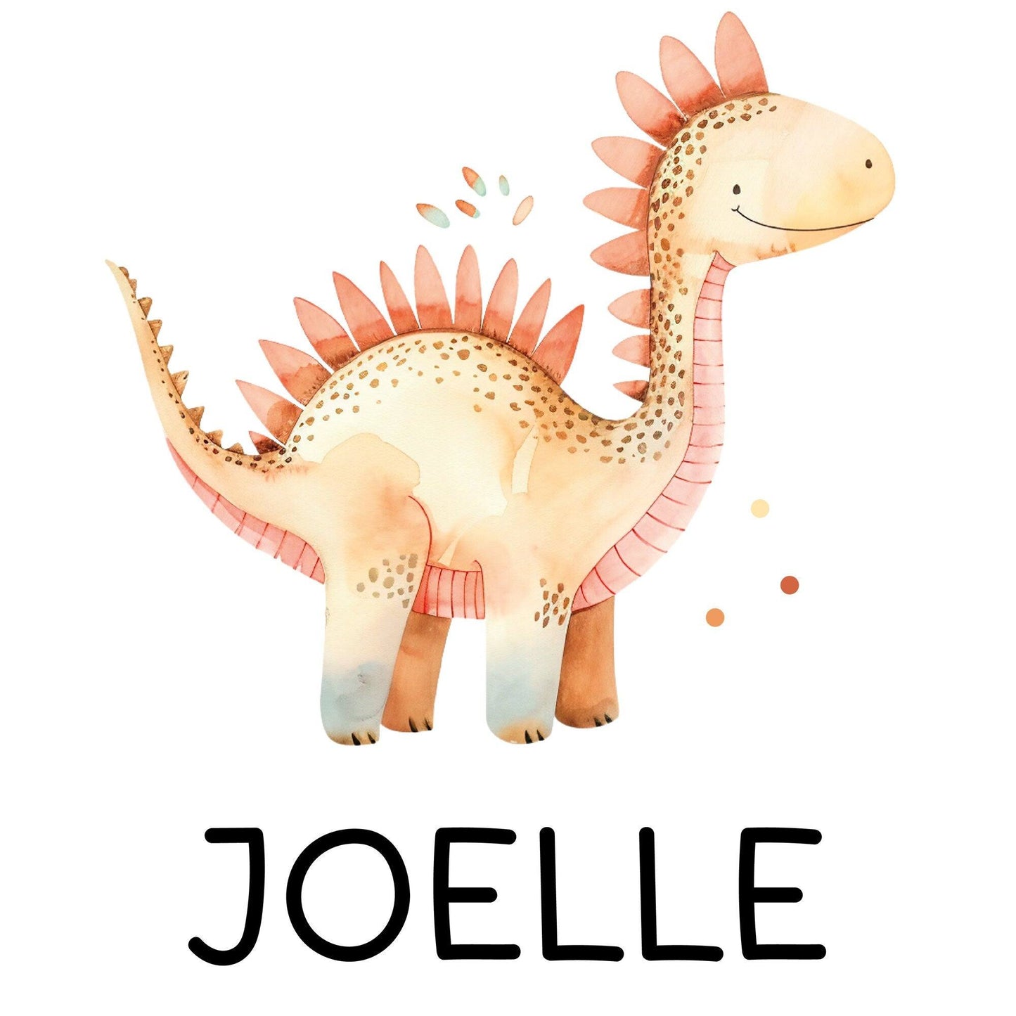 Tasche Dinosaurier Dino Stofftasche Stegosaurus personalisiert Kinder-Beutel als Sporttasche, Wechselwäsche, Stoffbeutel Kita, KIGA & Schule kleinebuchstaben