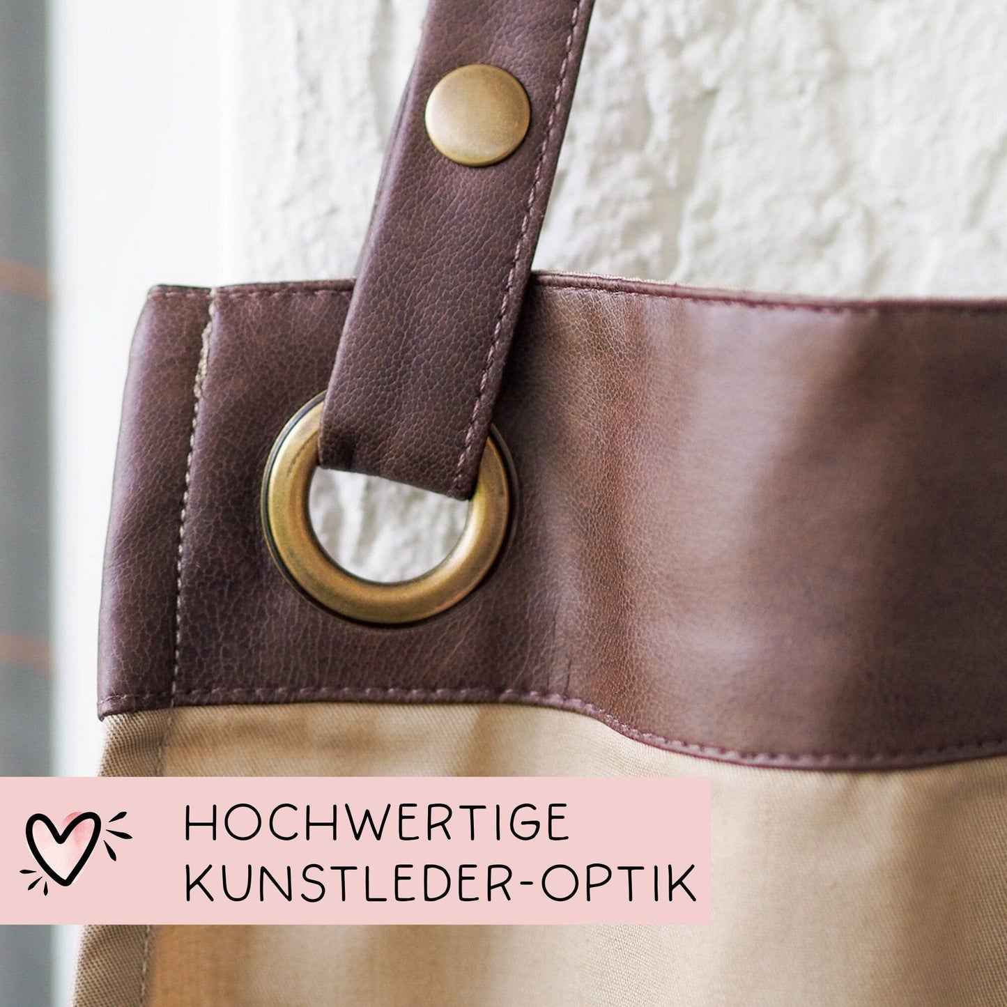 Grillschürze Grillmeister personalisiert für Männer mit Kunstleder Applikation zum 60. Geburtstag -Baumwollschürze, Küchenschürze, Geschenk kleinebuchstaben