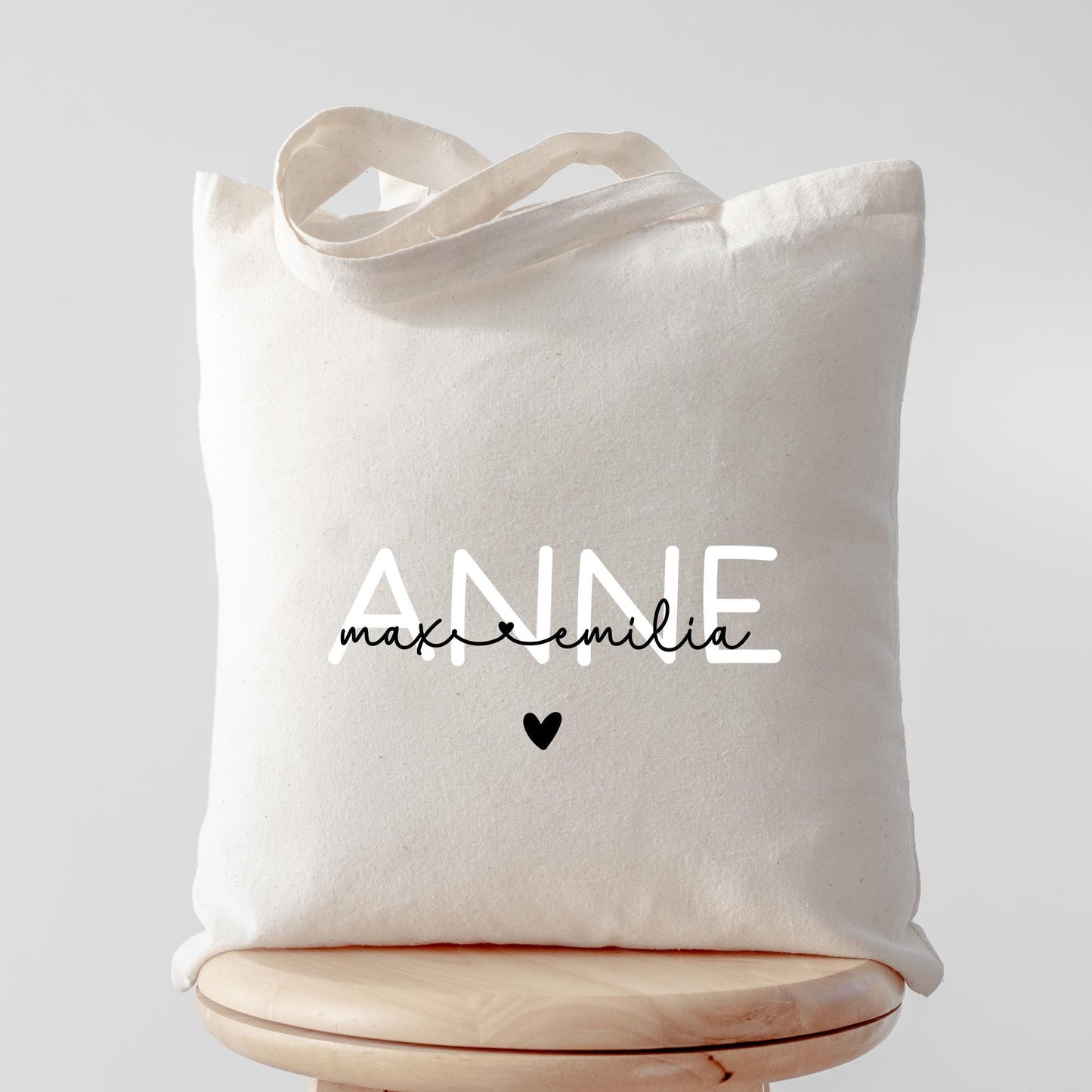 Einkaufstasche Türkisch Anne Ana Anneciğim Anacığım Annem Personalisiert Wunschnamen - Baumwolle Shopper - Stofftasche - Baumwolltasche kleinebuchstaben
