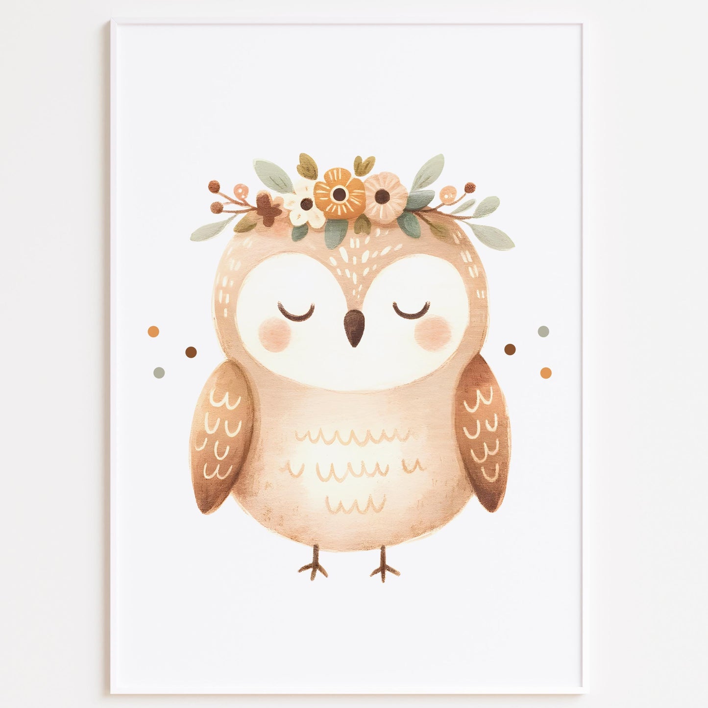 Poster Eule A2 A3 A4 Wunschname Kinderposter Poster Kinderzimmer Poster Baby Geschenk Mädchen Geschenk Junge Poster Kinder Tierposter kleinebuchstaben