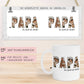 Vatertag Foto Tasse Papa Name mit Fotos personalisiert - mit eigenen Bildern selbst gestalten - Bester Papa, Vater, Dad Geschenk als Vatertagsgeschenk Geburtstag - Weiß  kleinebuchstaben   