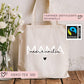 Baumwolltasche Mama Personalisiert mit Wunschnamen - Baumwolle Shopper - Stofftasche - Muttertag -   Shopper - Baumwollbeutel - Mommybag  kleinebuchstaben   
