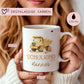 LKW Kipplaster Kindertasse Schulkind 2024 Name Kakao Tasse Kind Kindergeschirr personalisiert Kinder Geschenk Geburtstagsgeschenk  kleinebuchstaben   