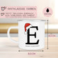 Personalisierte Emaille Tasse Weihnachten - Frohe Weihnachten - Merry Christmas - mit Anfangsbuchstabe und Wunschnamen - Nikolaus - Becher  kleinebuchstaben   