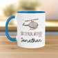 Schulkind 2024 Kindertasse Hubschrauber-Motiv - personalisierte Kakao Tasse mit Namen - ideales Kindergeschirr - perfektes Geschenk Kinder  kleinebuchstaben   