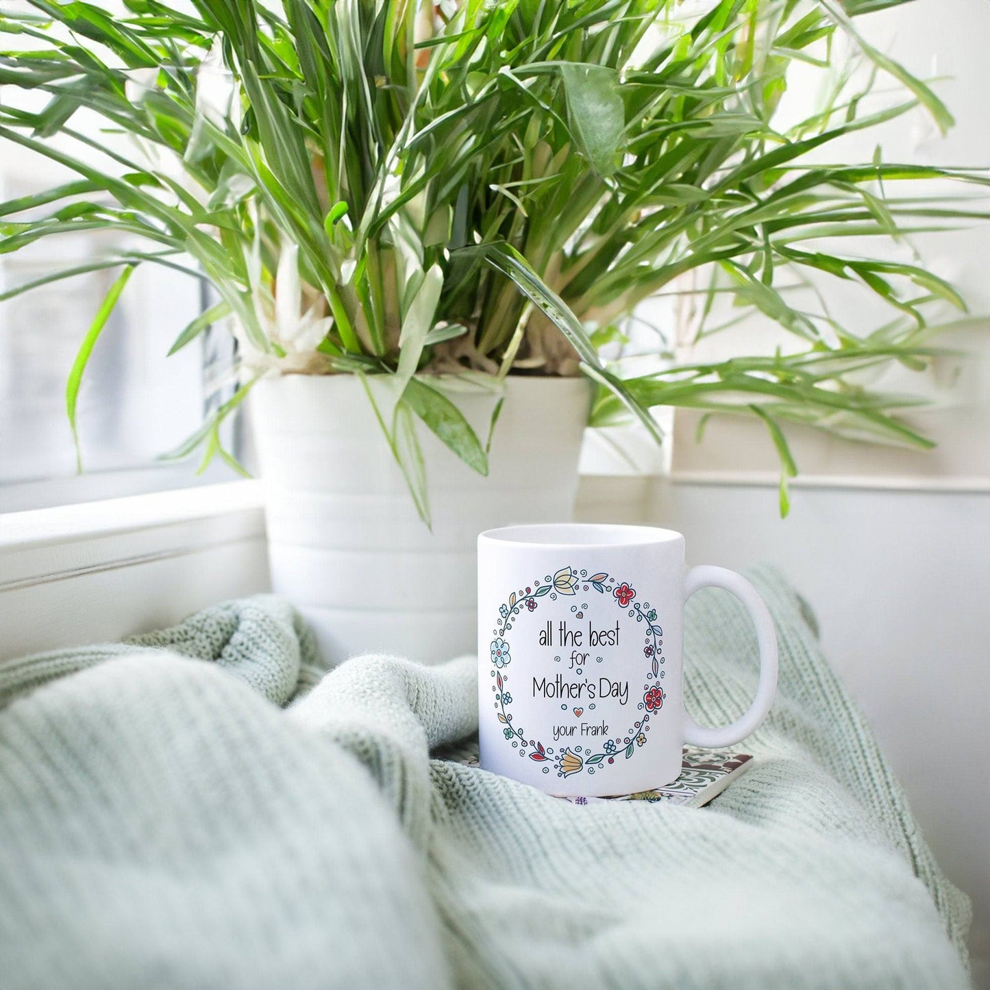 Personalized mug for Mother's Day with your own name - motif: Happy Mother's Day - coffee mug - tea mug - gift for mom  kleinebuchstaben   