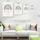 Personalisiertes Poster Geburtsposter in DIN A4 mit Regenbogen, Wunschname, Kinderzimmer Poster Name, Geschenk Baby, Geschenk zur Geburt  kleinebuchstaben   