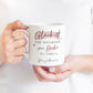 Handgefertigte Personalisierte Tasse – Glück ist eine NACHBARIN wie dich zu haben - Geschenk zum, Geburtstag, Ostern, Weihnachten mit Name  kleinebuchstaben   