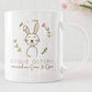 Ostergeschenk personalisiert Tasse mit Namen "Frohe Ostern" Hase Ostergeschenk für Kinder Männer Frauen Geschenkidee zu Ostern. Geschenk  kleinebuchstaben   