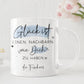 Personalisierte Tasse mit dem Spruch "Glück ist, einen Nachbarn wie dich zu haben". Als Geschenk für Geburtstage, Ostern oder Weihnachten  kleinebuchstaben   