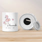 Personalisierte Spardose Flamingo Tier Design -mit Namen personalisiert -Geschenk für Jungen & Mädchen zum Geburtstag -Für Kinder zum sparen  kleinebuchstaben   