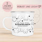 Personalisierte Busenfreundin Emaille Tasse Becher mit eigenen Namen oder Wunschnamen | Für die beste Freundin - BFF - liebste Freundin  kleinebuchstaben   