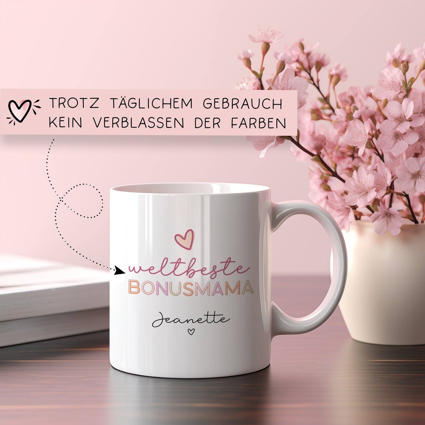 Weltbeste Bonusmama Tasse - Bonus Mama - Geschenk personalisiert -  für Mama, Bonus-Mama, Oma zum Geburtstag - Muttertag - Weihnachten  kleinebuchstaben   