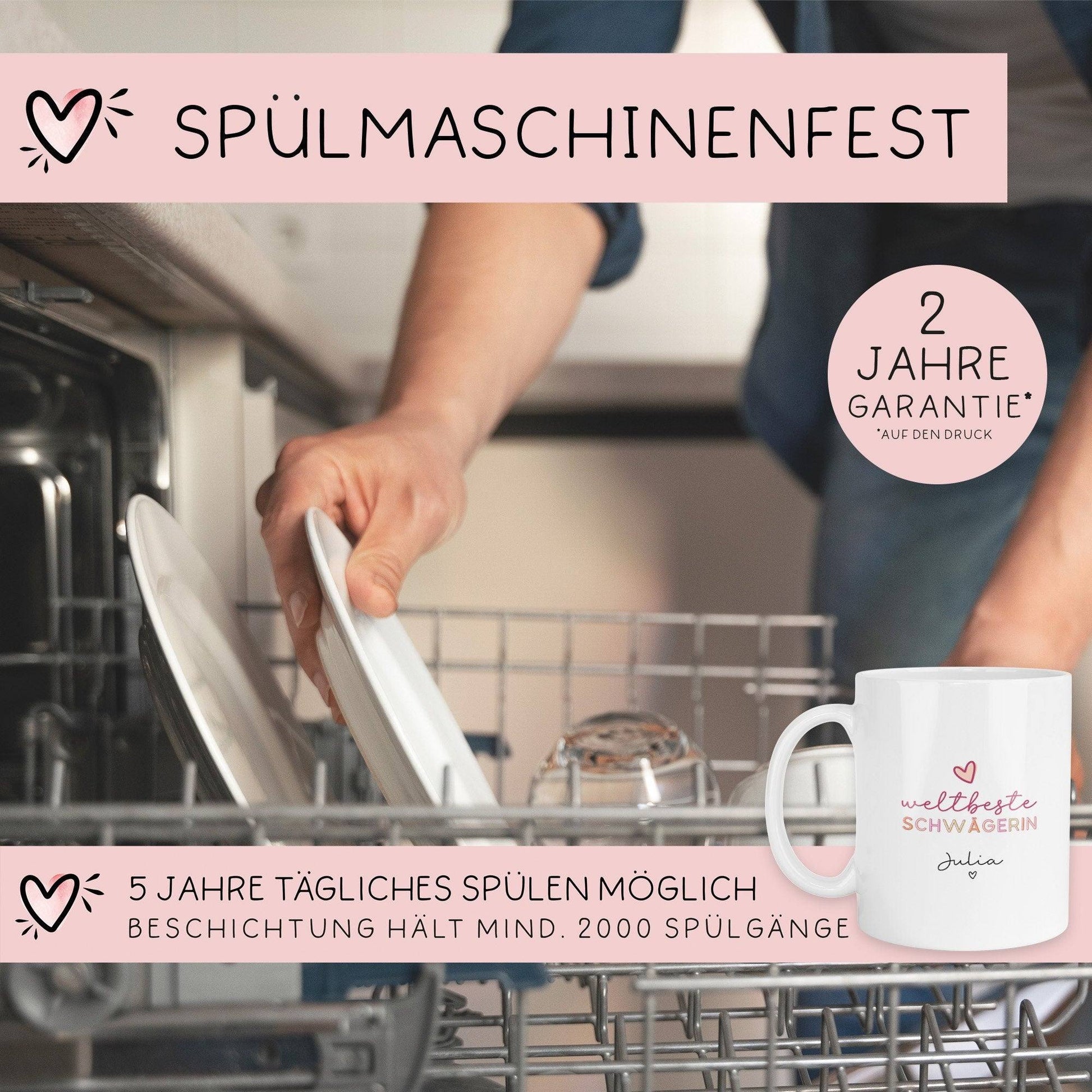 Weltbeste Schwägerin Tasse mit Namen - Personalisierte Schwägerin Tasse Kaffeetasse Geschenk Keramik  Geburtstagsgeschenk  kleinebuchstaben   