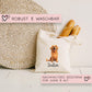 Personalisierte Stofftasche Golden Retriever Hund Name - Kinder Beutel Kindertasche mit Wunschname - Wechselwäsche - Tasche- Wechselkleidung  kleinebuchstaben   