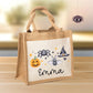 Halloween Stoff Tasche mit Namen | Beutel mit Geist, Kürbis, Spinne & Hut | Candy Bag mit Namen | Tragetasche für Kinder für Süßigkeiten  kleinebuchstaben   