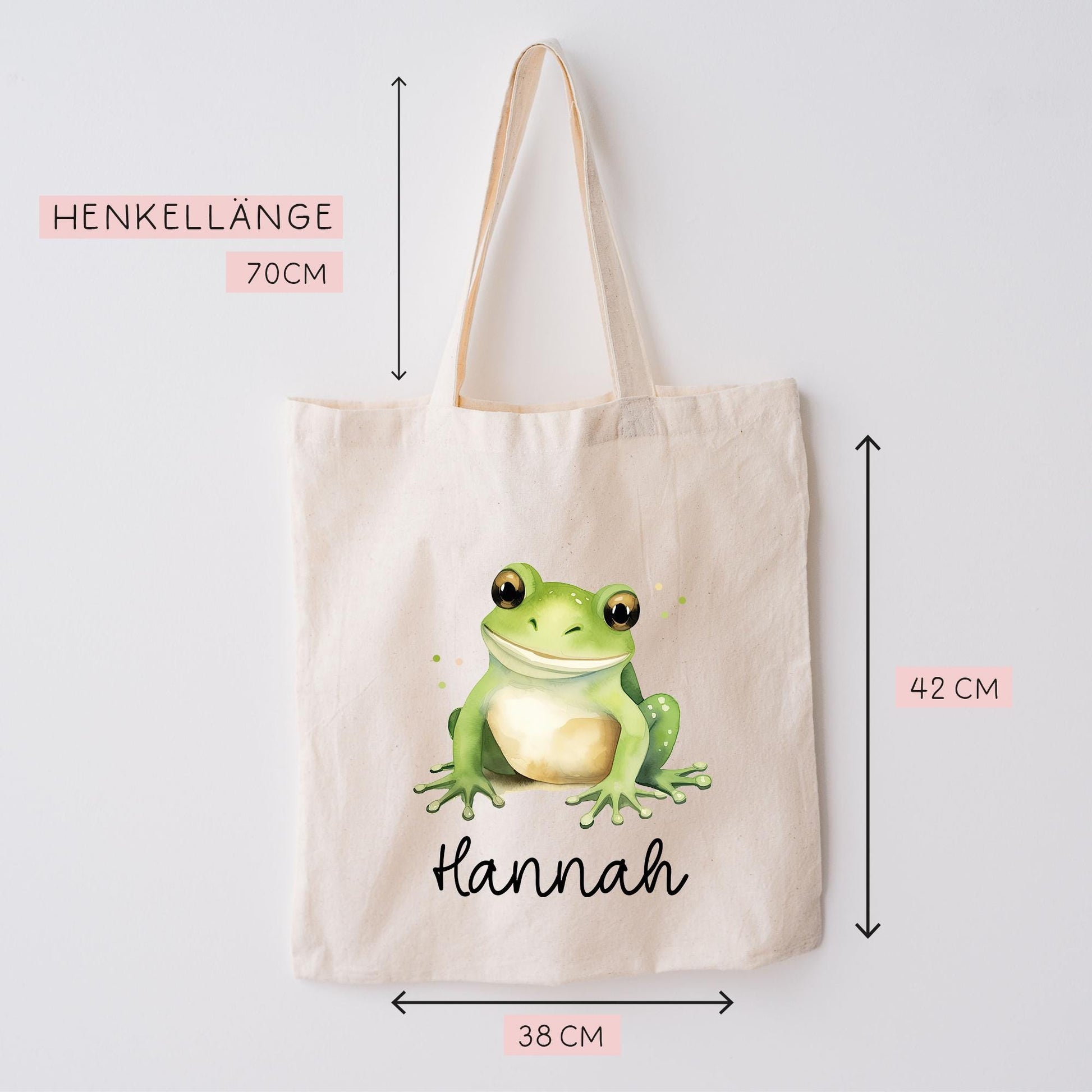 Frosch Turnbeutel Personalisiert mit Namen Tasche Rucksack als Kindergarten, Sportbeutel, Schule, KITA Wäschebeutel Weihnachten Nikolaus  kleinebuchstaben   