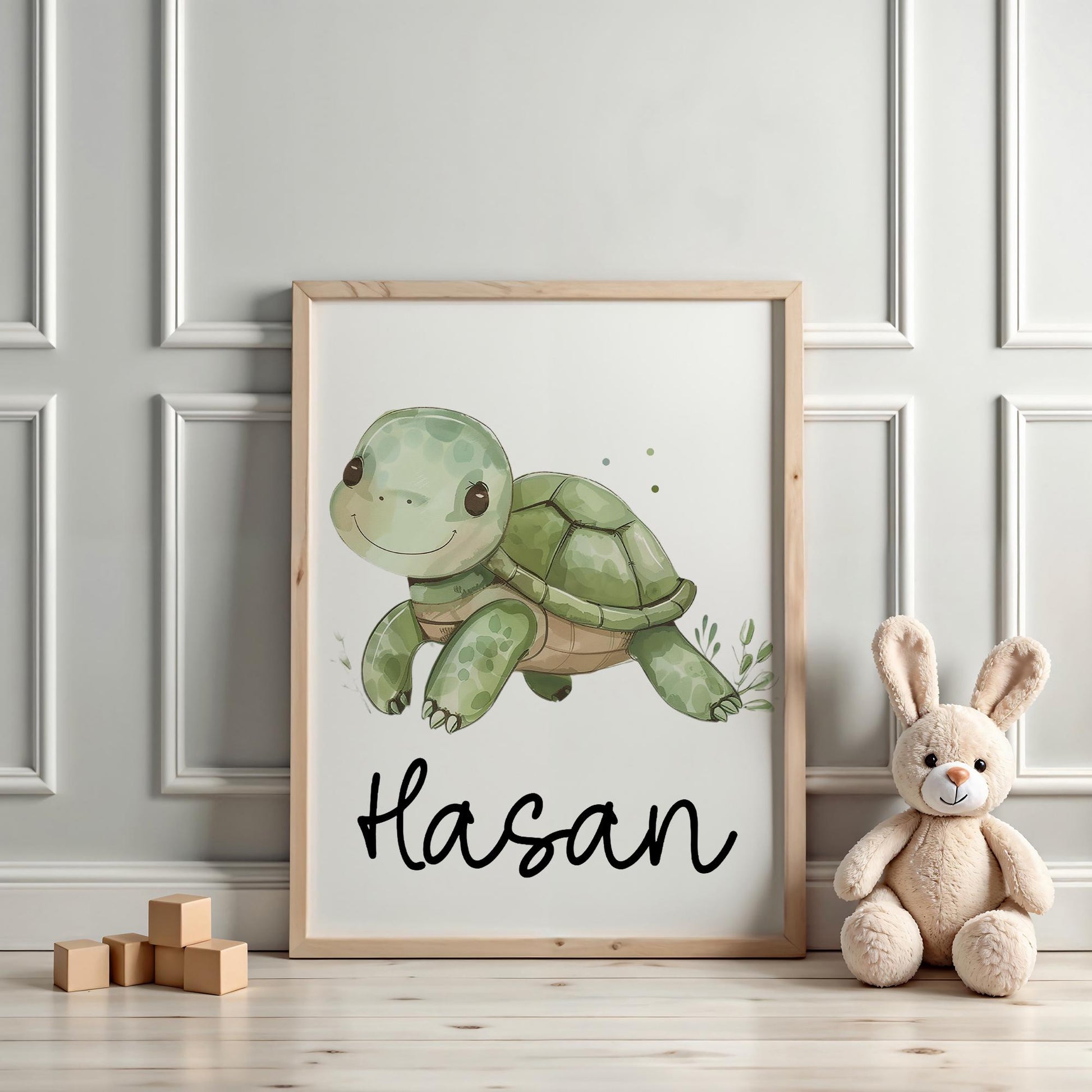 Poster Schildkröte A2 A3 A4 Wunschname Kinderposter Poster Kinderzimmer Poster Baby Geschenk Mädchen Geschenk Junge Poster Kinder Tierposter  kleinebuchstaben   