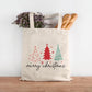 Stofftasche Jutebeutel Merry Christmas - Weihnachten - Geschenktasche - Geschenk - Beutel - Geschenktüte - Nikolaus - Einkaufstasche  kleinebuchstaben   