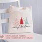 Stofftasche Jutebeutel Merry Christmas - Weihnachten - Geschenktasche - Geschenk - Beutel - Geschenktüte - Nikolaus - Einkaufstasche  kleinebuchstaben   