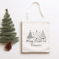Personalisierte Stofftasche Weihnachten - Merry Christmas - Geschenktasche - Geschenk - Beutel - Wunschname - Einkaufstasche - Nikolaus  kleinebuchstaben   