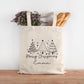 Personalisierte Stofftasche Weihnachten - Merry Christmas - Geschenktasche - Geschenk - Beutel - Wunschname - Einkaufstasche - Nikolaus  kleinebuchstaben   
