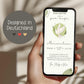 Digitale Einladung zur Taufe Taube Grün - WhatsApp - Telegram - digitale Einladungkarte - Vorlage - ECard - Kommunion - Erstkommunion, Einladungskarte kleinebuchstaben