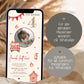 Digitale Einladung Kindergeburtstag Feuerwehr 1 2 3 4 5 6, personalisiert E-Card WhatsApp, Einladung mit Foto, Geburtstagseinladung Vorlage kleinebuchstaben