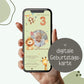 Digitale Einladung Kindergeburtstag 1 2 3 4, personalisierbare E-Card WhatsApp, Einladung Foto Mädchen, Junge, Geburtstagseinladung Vorlage kleinebuchstaben