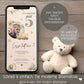 Digitale Einladung Kindergeburtstag 1 2 3 4, personalisierbare E-Card WhatsApp, Einladung Foto Mädchen, Junge, Geburtstagseinladung Vorlage kleinebuchstaben