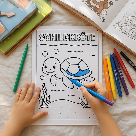 50+ Ausmalbilder für Kinder ab 2 Jahren – Tiere zum Ausdrucken & Ausmalen (PDF Download) Kinder Ausmalbuch, Tierfärbung, Druckbare färbung kleinebuchstaben