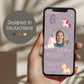 Digitale Einladung Kindergeburtstag Einhorn personalisierbare E-Card WhatsApp Mädchen Foto Canva Vorlage 1 2 3 4 5 6 7 Jahre kleinebuchstaben
