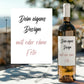 Personalisiertes Weinetikett - Eigenes Design, Geburtstags-Flaschenetikett mit Foto & Namen, ideales Geschenk mit Foto, Hochzeit, Job, Danke kleinebuchstaben