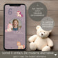 Digitale Einladung Kindergeburtstag Einhorn personalisierbare E-Card WhatsApp Mädchen Foto Canva Vorlage 1 2 3 4 5 6 7 Jahre kleinebuchstaben
