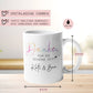 Personalisierte Tasse "Danke für die Schöne Zeit" - Geschenk zum Abschied Kollege Erzieherin Kollegin Freundin Abschiedsgeschenk Jobwechsel  kleinebuchstaben   