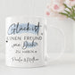 Personalisierte Tasse Freund Wunschname Name "Glück ist einen Freund wie dich zu haben". Perfektes Geschenk zum Geburtstag, zu Ostern oder Weihnachten.  kleinebuchstaben   