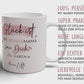 Personalisierte Tasse zum Vatertag mit Spruch "Glück ist einen Papa wie dich zu haben" Geburtstag, Geschenk, Ostern, oder Weihnachtsgeschenk