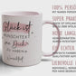 Handgefertigte Personalisierte "Glück ist..." - Tasse komplett mit Wunschtext und Wunschname. Zum Geburtstag, Muttertag, Ostern, Weihnachten