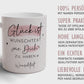 Handgefertigte Personalisierte "Glück ist..." - Tasse komplett mit Wunschtext und Wunschname. Zum Geburtstag, Muttertag, Ostern, Weihnachten