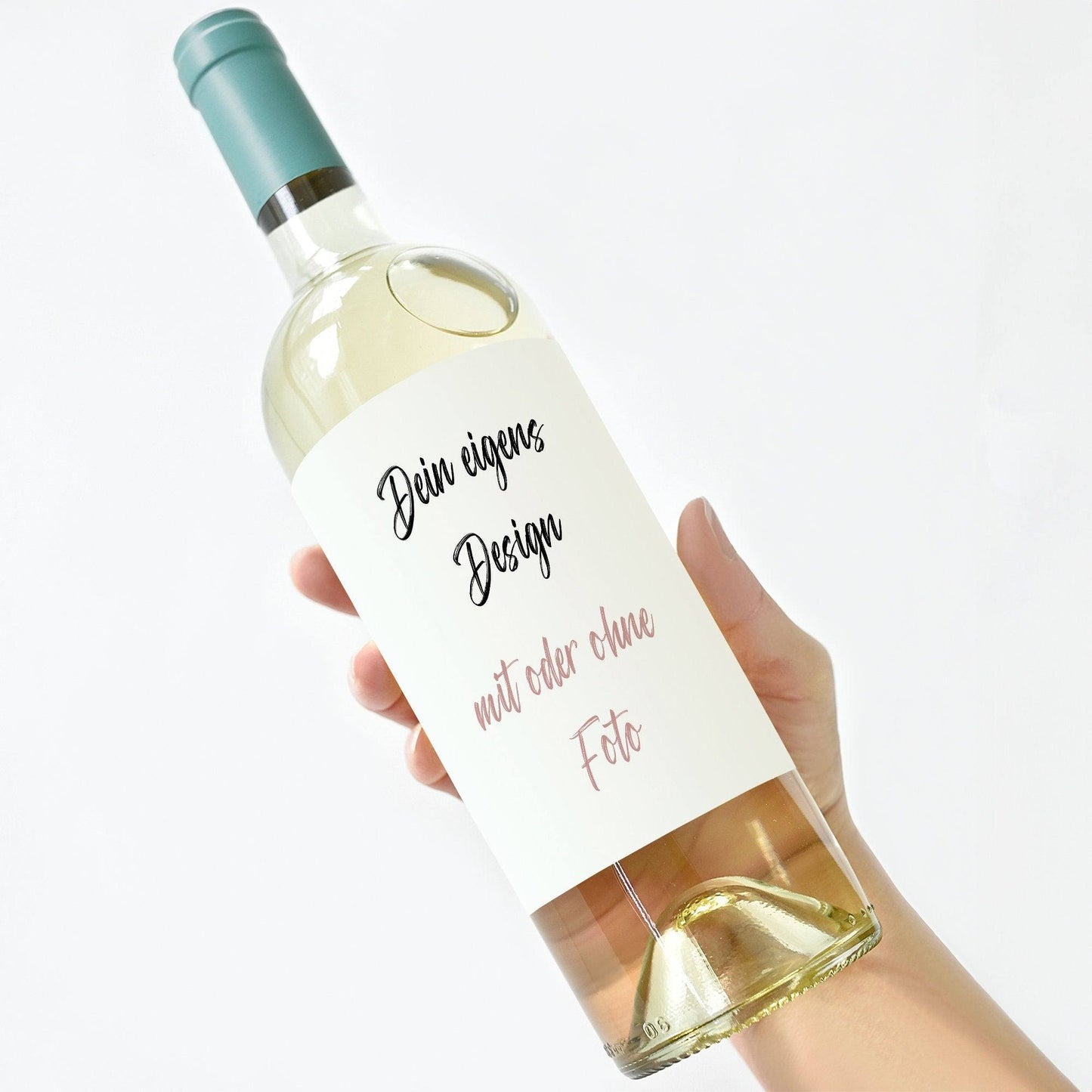 Weinflaschen Etikett nach deinen Vorgaben - eigenes Design - Personalisiertes Wein Flaschen Etikett | Rubbellos Weinetikett Weihnachten  kleinebuchstaben   